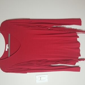 John Paul Richard v neck fringe top